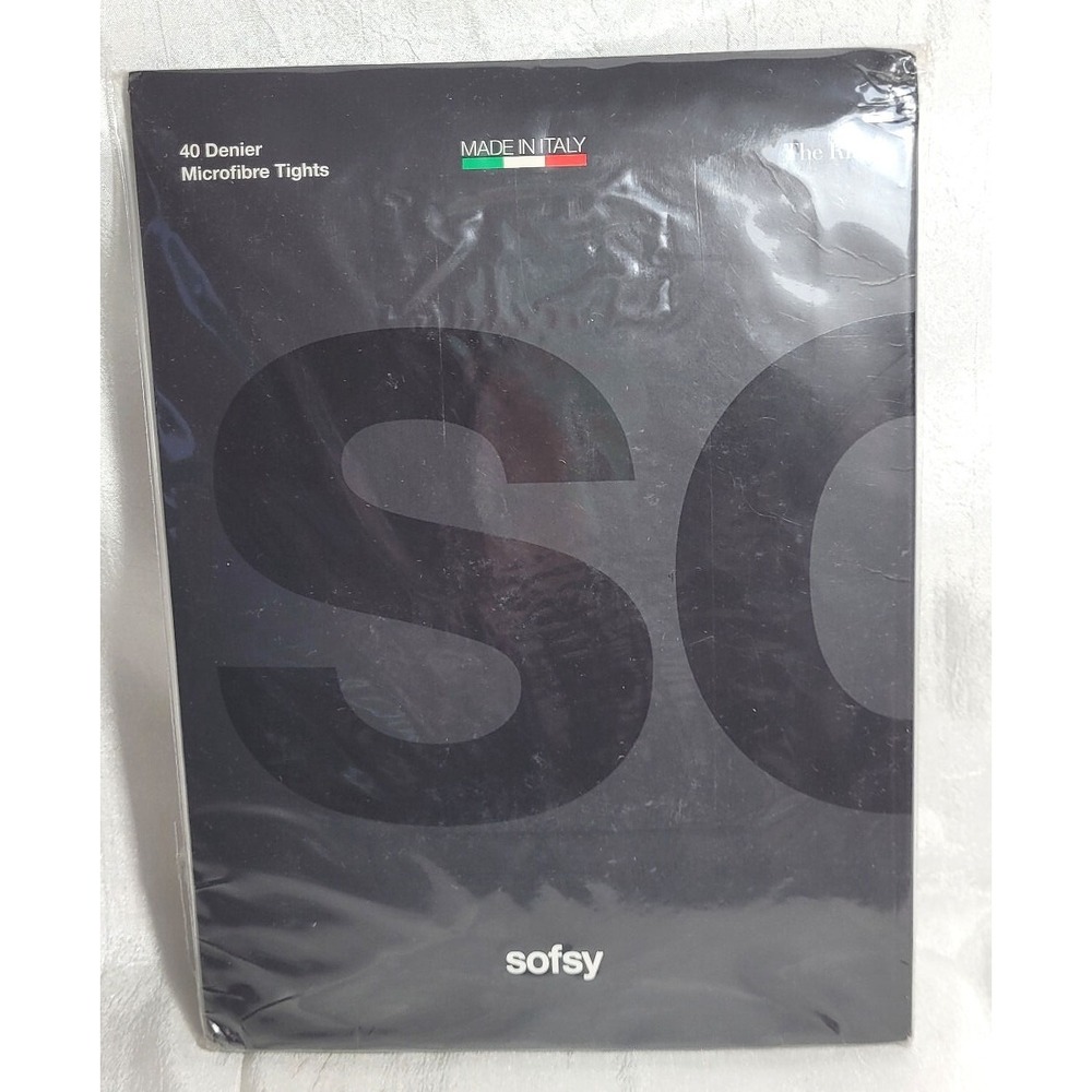 Sofsy 40‎ Denier The Rita Opaque Microfibre Tights - Red - Size Large